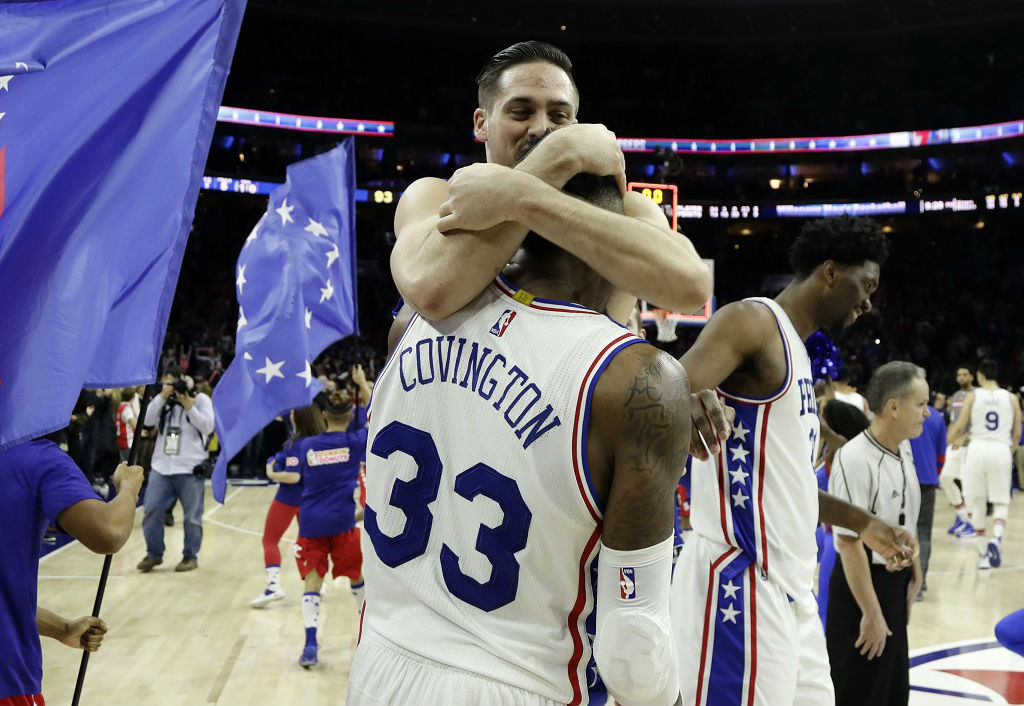 The Sixers rally for a 93-92 win against betting odds rivals the Trail Blazers