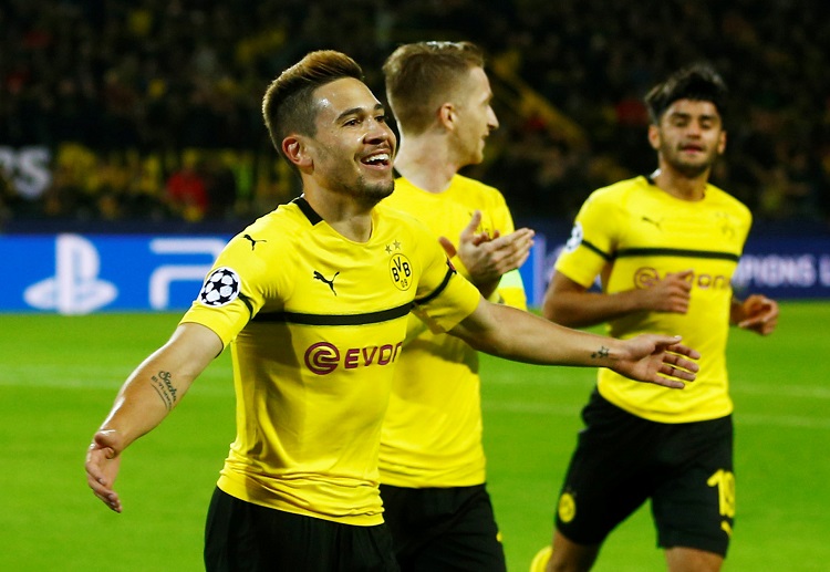  Raphael Guerreiro mencetak dua gol saat Dortmund menghancurkan Atletico 4-0.