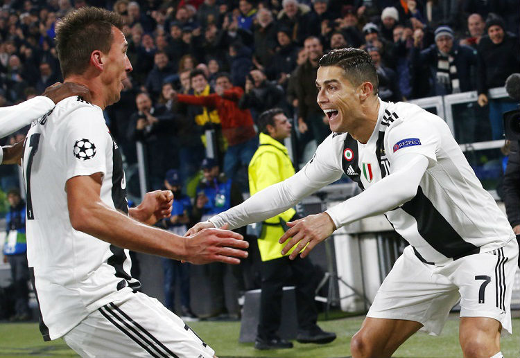 Mario Mandzukic celebrate scoring for Juventus