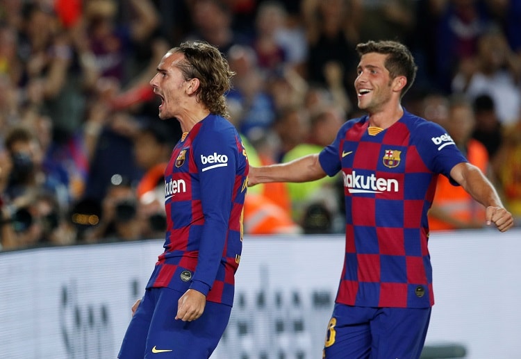 Barcelona forward Antoine Griezmann netted two goals during a La Liga match against Real Betis