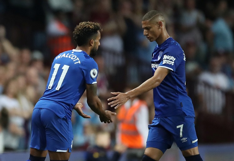 Aston Villa midfielder Jack Grealish fortunate not to concede an early penalty on Everton forward Richarlison in Premier League clash at Villa Park