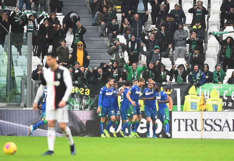 ซาสซูโอโล่ กำลังโชว์ฟอร์มยิงระเบิดในศึกกัลโช่ เซเรียอา อิตาลี และกำลังมั่นใจ