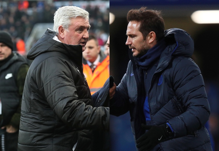 Steve Bruce and Frank Lampard are set to meet at St. James Park for their Premier League clash