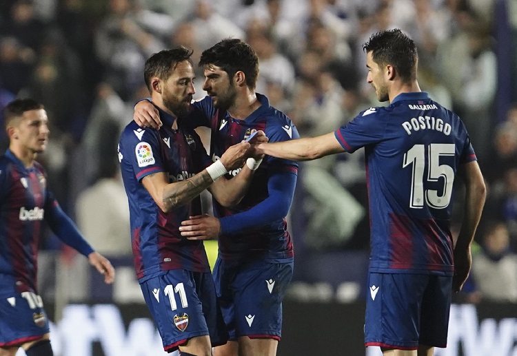 La Liga: Levante sẽ có gắng giữ vững thứ hạng để tiếp tục được ở lại La Liga mùa giải tiếp theo.