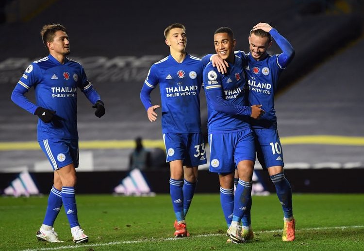 英超莱斯特城的球员的赛场动态