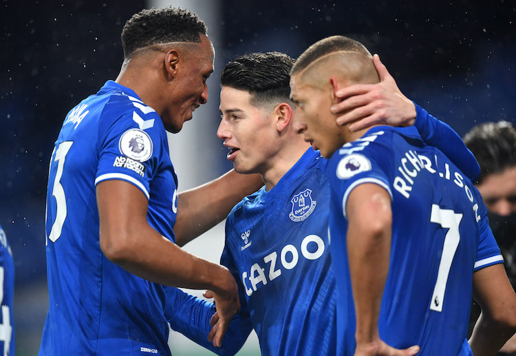 Tỉ số Premier League 2021 Everton 1 - 1 Leicester City