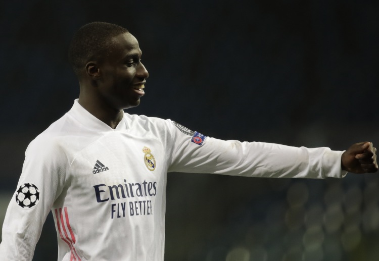 Ferland Mendy mencetak gol indah di Liga Champions ke gawang Atalanta