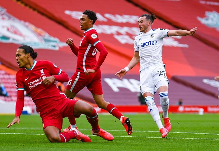 Jack Harrison scores Leeds United's first Premier League goal since 2004