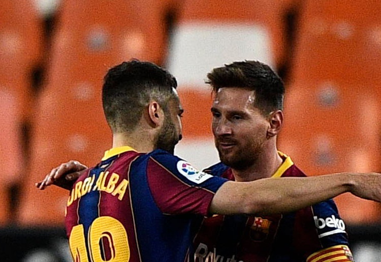 Lionel Messi top skor sementara La Liga dengan 28 gol