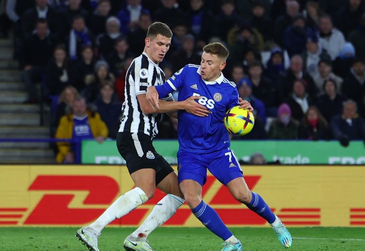 Tỉ số bóng đá Premier League 2022 Leicester City 0-3 Newcastle United.