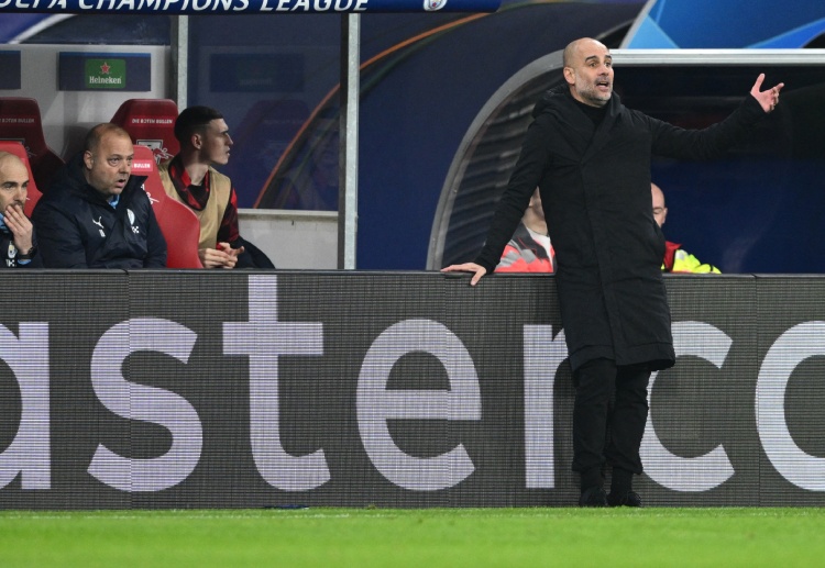 Pep Guardiola of Manchester City will try to lead his team to victory against RB Leipzig in the Champions League at home