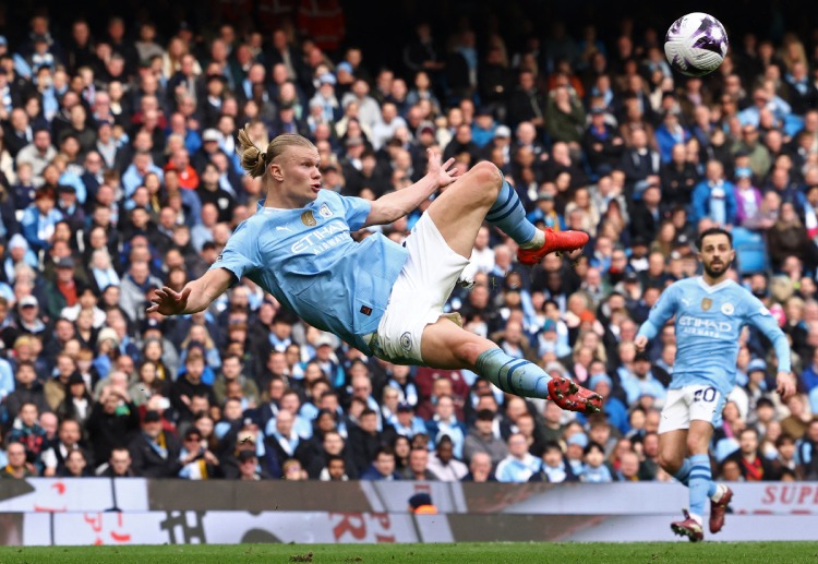 英超联赛 哈兰德个人状态火热。