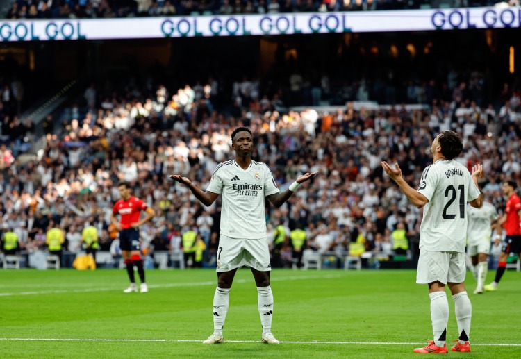 Vinicius Junior made a hat-trick in Real Madrid's 4-0 La Liga win against Osasuna