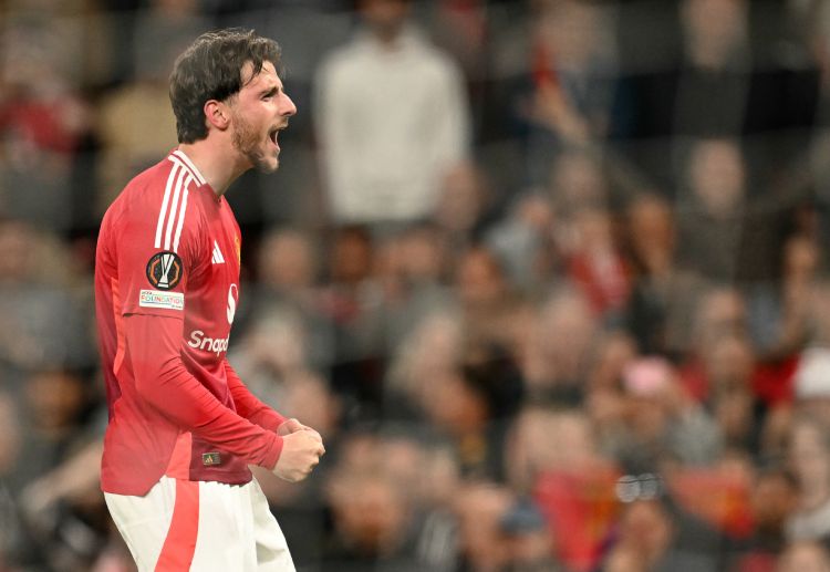 메이슨 마운트는 맨체스터 유나이티드의 지난 유로파리그 경기에서 두 골을 넣었다