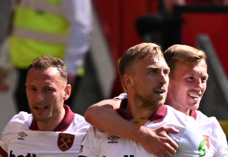 英超联赛 下半场，鲍文破门为西汉姆锁定胜局，比分扩大至2比0