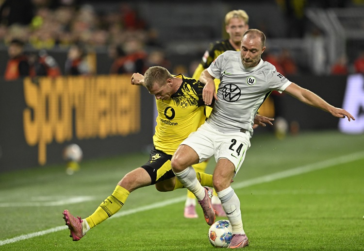 德甲联赛 曼联前球员埃里克森在第15分钟替补登场,迎来在沃尔夫斯堡的首秀