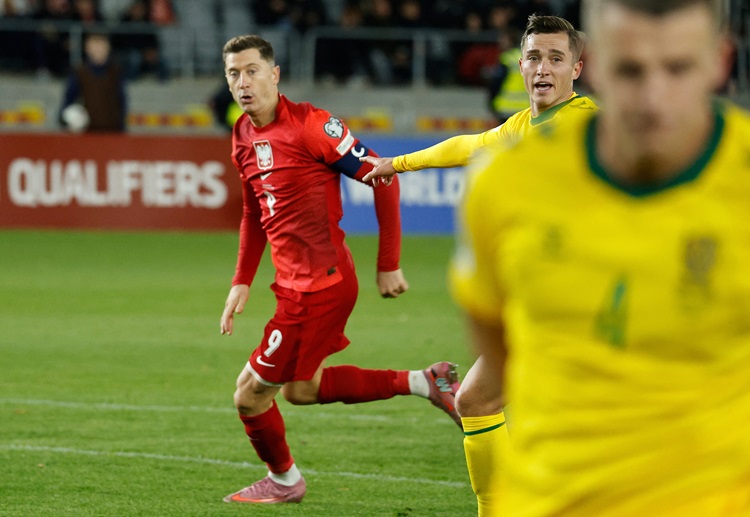 世界杯预选赛 莱万多夫斯基依旧扮演波兰锋线核心，只需再进两球，即可跻身全球射手榜前五名。