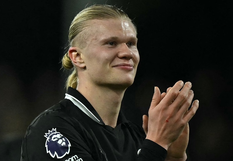 Erling Haaland incar gol di ajang Piala EFL
