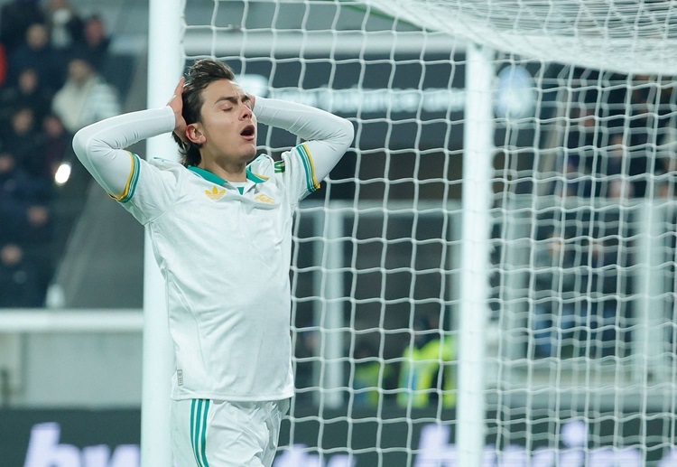 디발라는 지난해 10월 이후 3개월째 공격 포인트가 없다