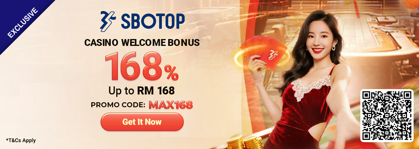 168% SBO Live Casino Welcome Bonus