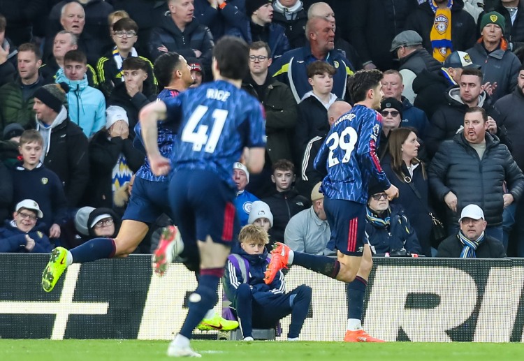 첼시 소속이었던 카이 하베르츠는 첼시와의 EFL컵 준결승 2차전에서 아스널 소속으로 출전하려 한다