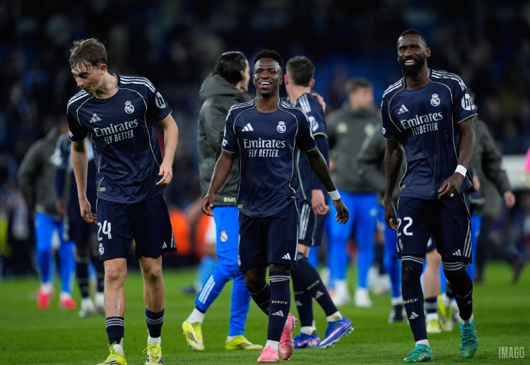 欧冠联赛 维尼修斯两度破门，帮助皇马在客场以2比1拿下曼城。