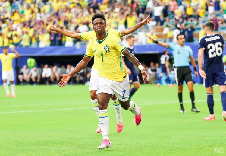 Vinicius Junior shines for Brazil with four goals in three World Cup 2026 matches